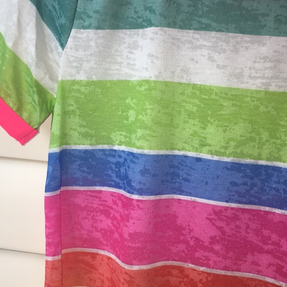 Madelyn's Multi Striped Burnout Tee - Picture 4 of 4